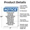 Signmission Please Do Not Flush The Following, 7 in W x Rectangle, Aluminum OS-2PACK-NS-A-710-V-17386 - alternate 6